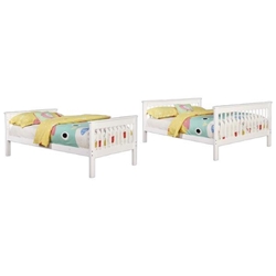 Chapman Wood Twin Over Full Bunk Bed - White 