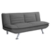 Julian Upholstered Tufted Convertible Sofa Bed - Grey - Chrome Finish Legs - COA4771