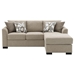 Storey Upholstered Sleeper Sectional Chaise Sofa - Camel - Brown - COA4789