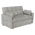 Cotswold Convertible Sleeper Sofa Bed - Light Grey Chenille Fabric