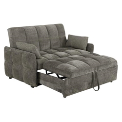 Cotswold Upholstered Convertible Sleeper Sofa Bed - Dark - Grey 