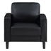 Ruth Upholstered Track Arm Accent Chair - Black