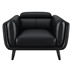 Shania Accent Chair - Black Leatherette