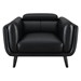 Shania Accent Chair - Black Leatherette - COA5119