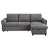 Samantha Upholstered Storage Sleeper Sectional Sofa - Grey