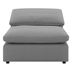 Raleigh Boucle Upholstered Armless Chair - Grey