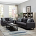 Watsonville Upholstered Track Arm Sofa Set - Grey - 2-Piece