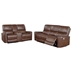 Greenfield Power Reclining Sofa Set - Saddle Brown - 2-Piece