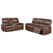 Greenfield Power Reclining Sofa Set - Saddle Brown - 2-Piece - COA5499