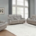 Greer Upholstered Reclining Sofa Set - Taupe - 3-Piece