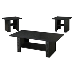 Rodez Coffee Table Set - Black Oak - 3-Piece 