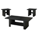 Rodez Coffee Table Set - Black Oak - 3-Piece - COA5549