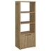 Tabby 3-Shelf Engineered Wood Media Tower - Mango - Brown