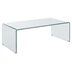 Ripley Rectangular Tempered Bent Glass Coffee Table - Clear