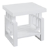 Schmitt Rectangular Side End Table - White High Gloss