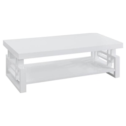 Schmitt Rectangular Coffee Table - White High Gloss 