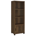 Sachin 3-Shelf Engineered Wood Media Tower - Dark Pine - Brown