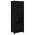 Jupiter 3-Shelf Engineered Wood Media Tower - Black