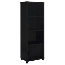 Jupiter 3-Shelf Engineered Wood Media Tower - Black 