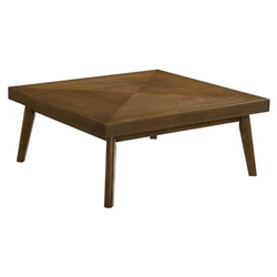 Westerly Square Wood Coffee Table - Walnut - Brown 