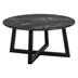 Skylark Round Marble - like SmartTop Coffee Table - Black