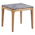 Polaris Square SmartTop Side End Table - Grey and Light Oak