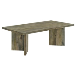 Andando Rectangular Solid Wood Coffee Table - Mango - Brown 