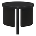 Cordova Round Solid Wood End Table - Black - COA5751