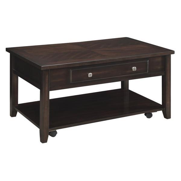 Bradford Rectangular Wood Lift Top Coffee Table Walnut - Brown 