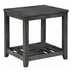 Cliffview 1-Shelf Square Wood Side End Table - Grey