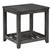 Cliffview 1-Shelf Square Wood Side End Table - Grey - COA5861