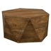 Zalika Hexagonal Solid Mango Wood Coffee Table - Natural - Brown