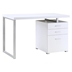 Brennan 3-Drawer Office Computer Desk - White