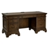 Hartshill 5-Drawer Credenza Office Desk - Burnish Oak - Brown