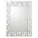 Forman Greek Motif Frameless Wall Mirror - Silver - COA6308