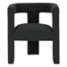 Petra Boucle Upholstered Accent Side Chair - Black - COA6352