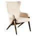 Walker Upholstered High Wingback Accent Chair - Cream - Beige