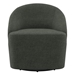 Leon Upholstered Barrel Accent Swivel Chair - Hunter - Green - COA6372