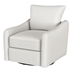 Madia Upholstered Sloped Arm Swivel Glider Chair - Vanilla - Ivory