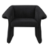 Ramsey Upholstered Sloped Arm Accent Chair - Black