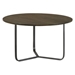 Yaritza Round Mango Wood Coffee Table Natural and Gunmetal - Brown - COA6685