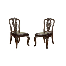 Raene Traditional Upholstered Side Chairs - Set of Two 