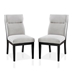 Hazmina Contemporary Upholstered Side Chairs - Set of Two