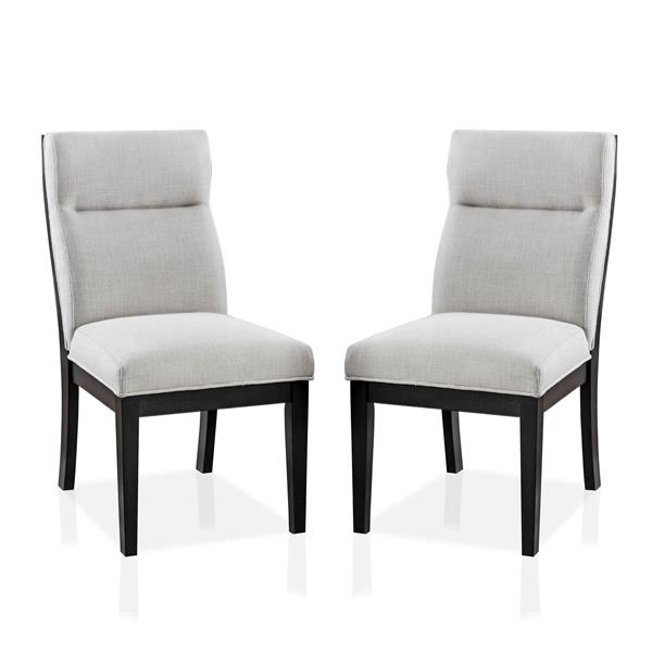 Hazmina Contemporary Upholstered Side Chairs - Set of Two 