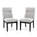 Hazmina Contemporary Upholstered Side Chairs - Set of Two - FOA1053