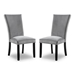 Southwind Upholstered Side Chairs in Light Gray - Set of Two - FOA1105