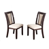 Dolen Transitional Padded Counter Height Chairs in Dark Cherry - Set of Two