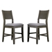 Judah Contemporary Padded Counter Height Chairs - Set of Two - FOA1134