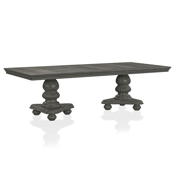 Noela Transitional Extendable Dining Table - Gray 