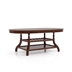 Gemini Transitional Dining Table with Leaf - Brown Cherry